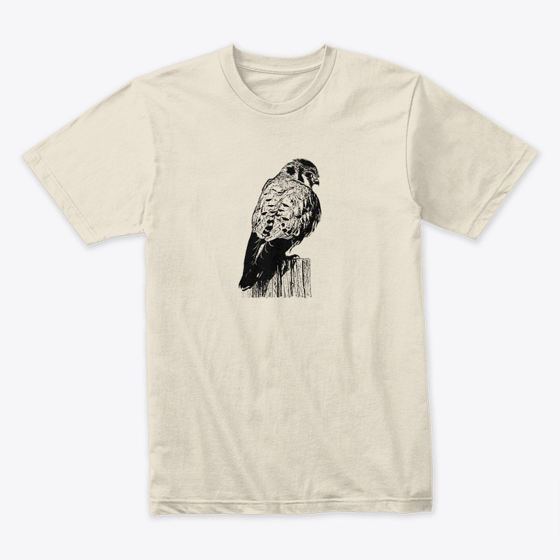 American kestrel premium ring-spun cotton t-shirt for birdwatchers