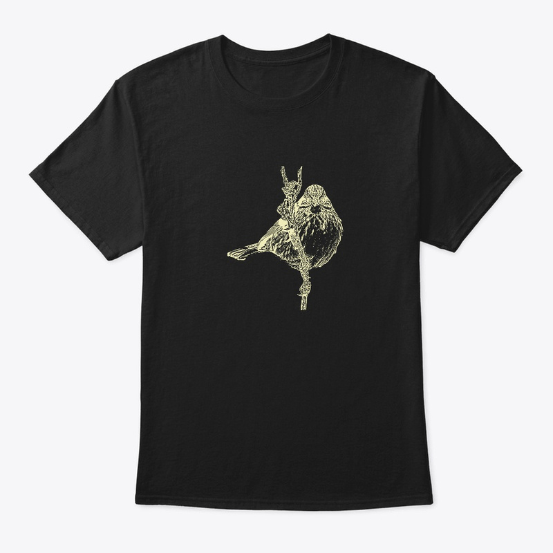 song sparrow on a branch classic crew neck t-shirt