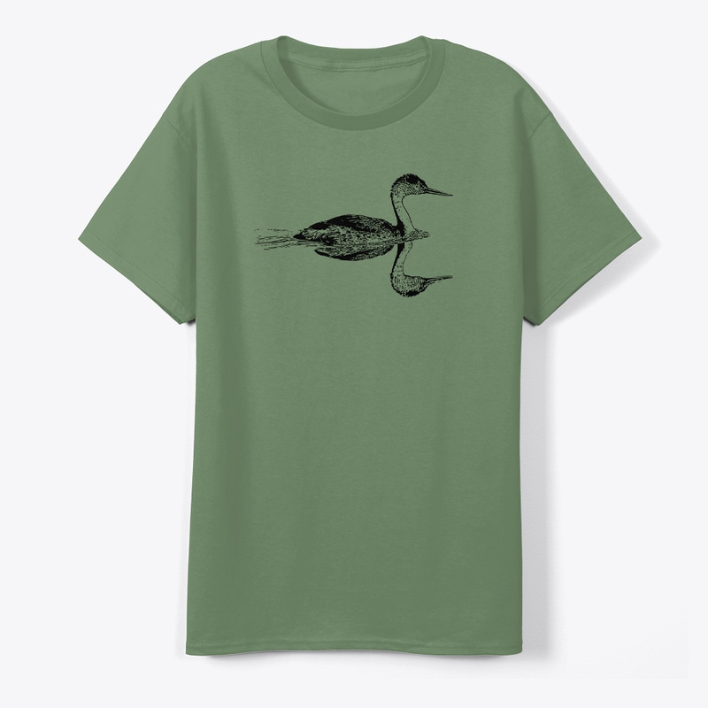 clark's grebe digisoft printed classic t-shirt