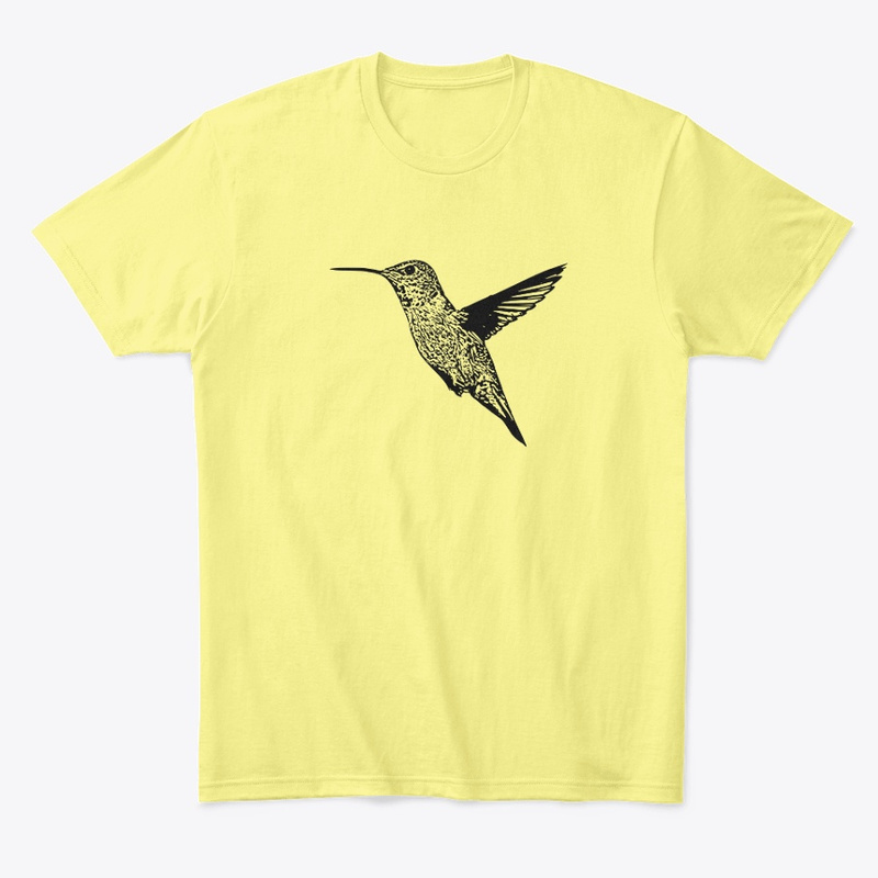 hummingbird in flight comfort t-shirt from Bird Shirts and More