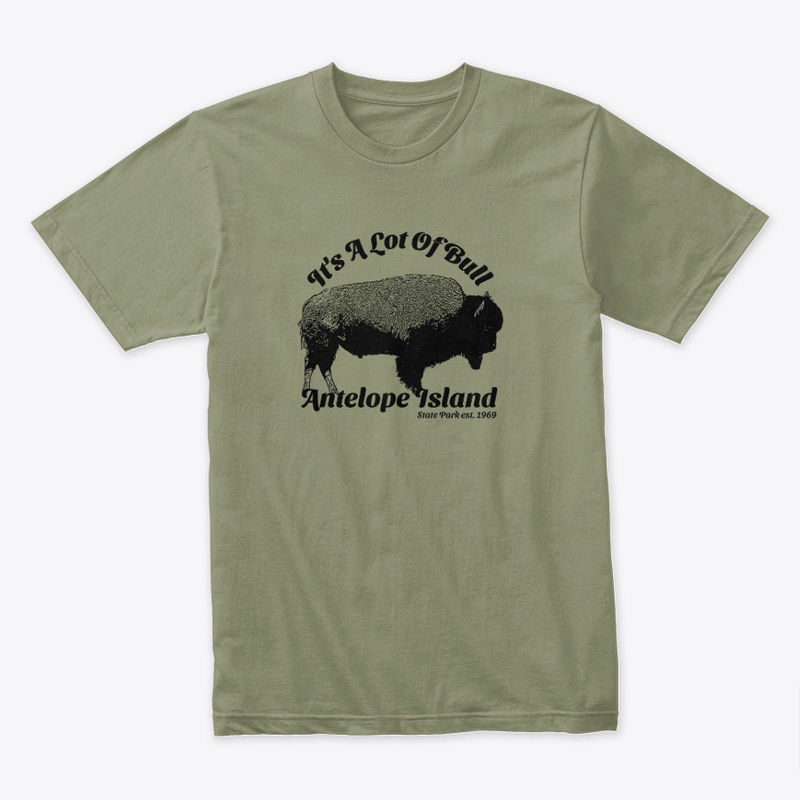 antelope island state park bison premium ring-spun t-shirt