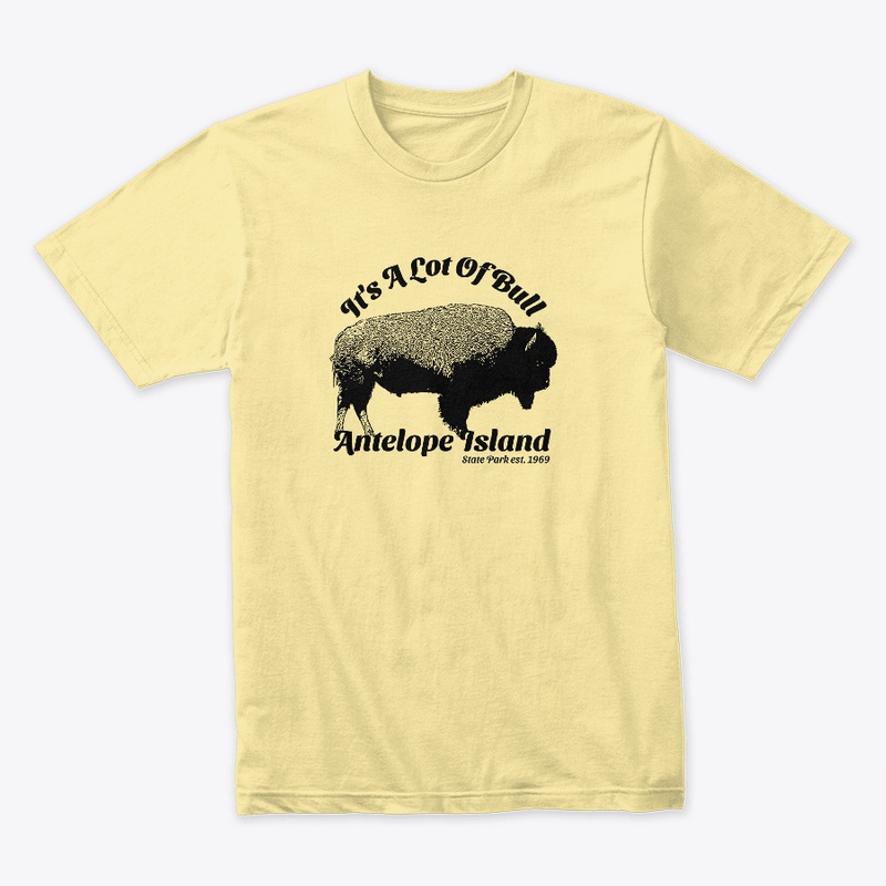 antelope island state park bison themed premium ring-spun cotton t-shirt