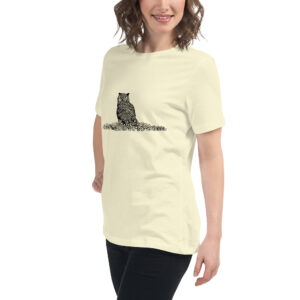 great horned owl women's birdwatching t-shirt