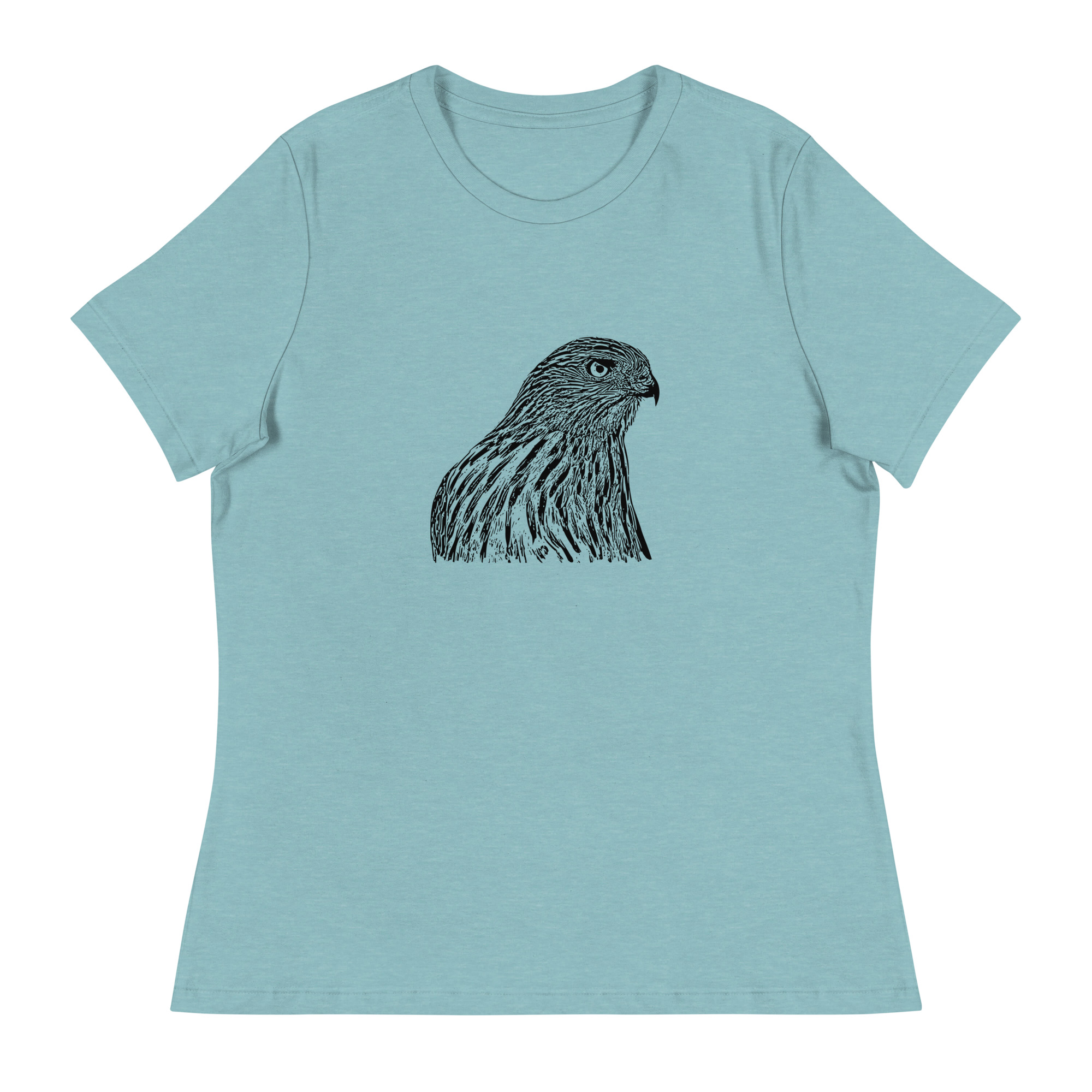 Cooper's hawk relaxed fit women's birdwatching t-shirt