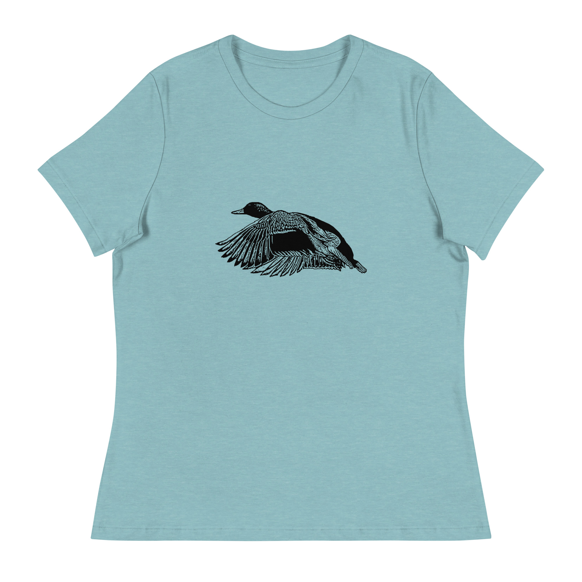 Women's relaxed fit mallard birdwatching t-shirt