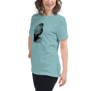 american kestrel women's relaxed t-shirt sold by Bird Shirts and More