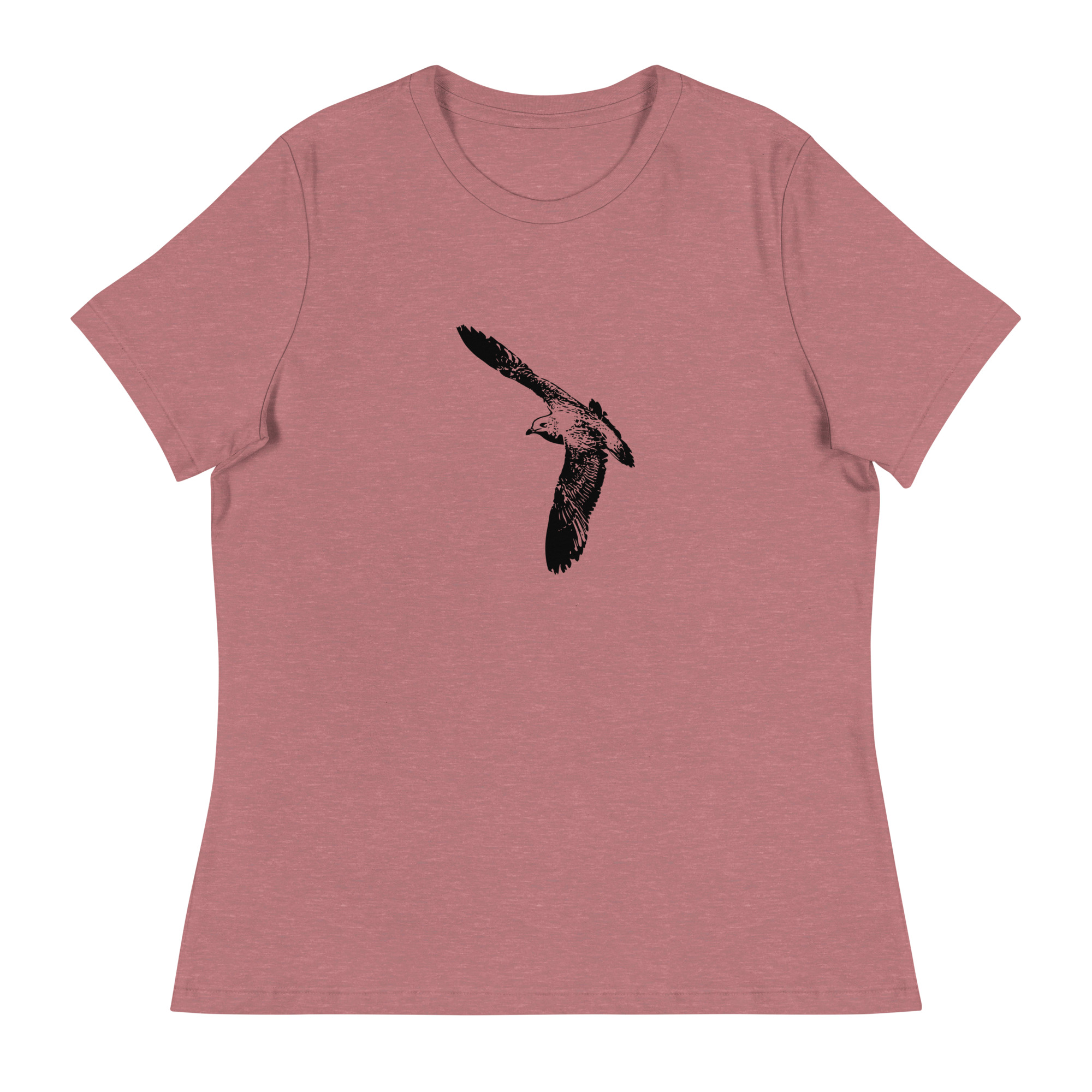 flying gull relaxed fit women's birdwatching t-shirt