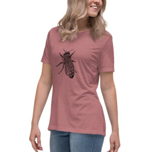 honey bee relaxed women's t-shirt