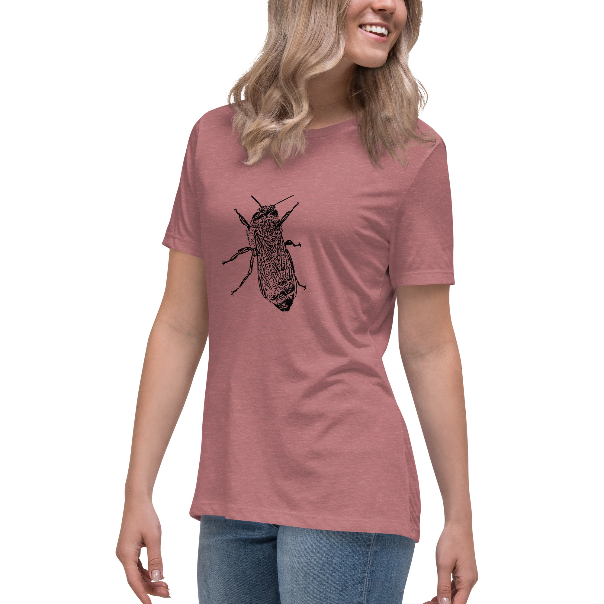 honey bee relaxed women's t-shirt