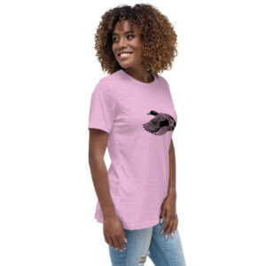 Women's relaxed fit mallard birdwatching t-shirt