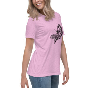 monarch butterfly women's relaxed fit nature-themed t-shirt
