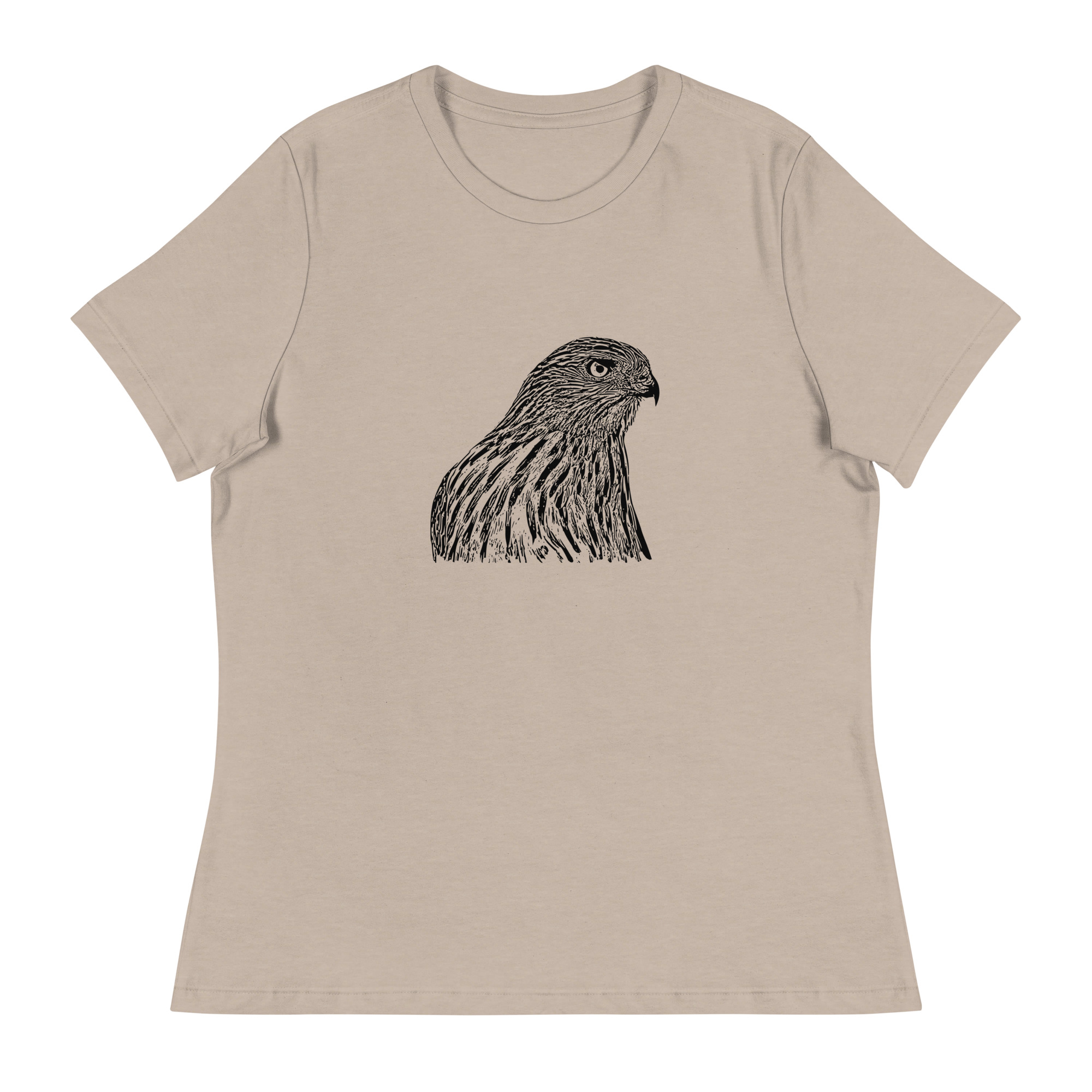 Cooper's hawk relaxed fit women's birdwatching t-shirt