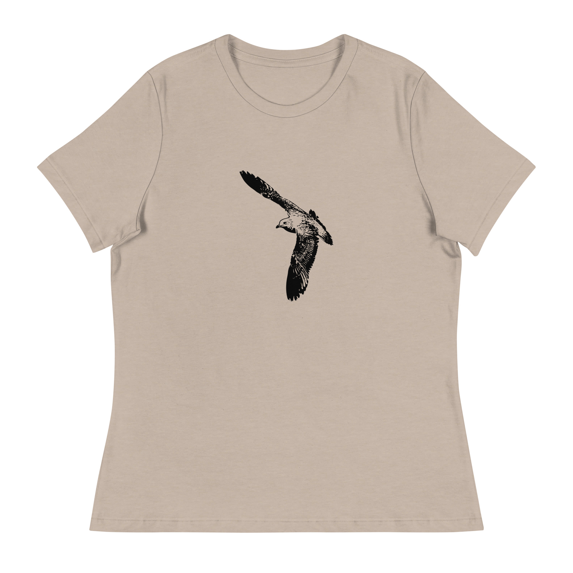flying gull relaxed fit women's birdwatching t-shirt