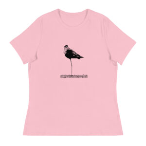 black-necked stilt relaxed women's t-shirt