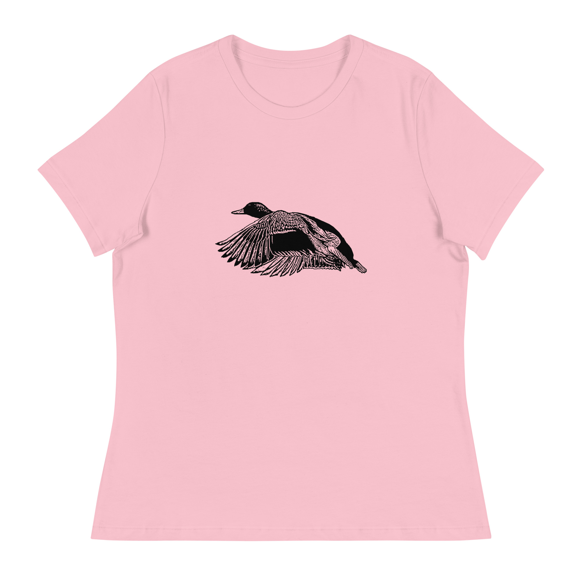 Women's relaxed fit mallard birdwatching t-shirt