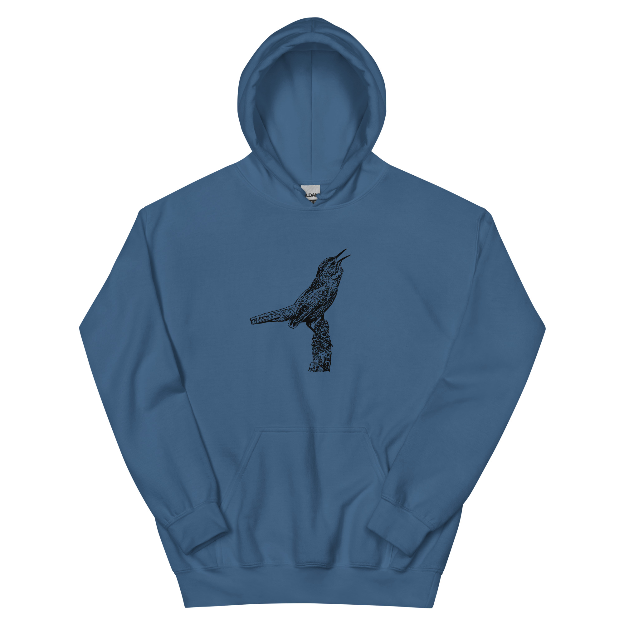 singing marsh wren unisex hoodie