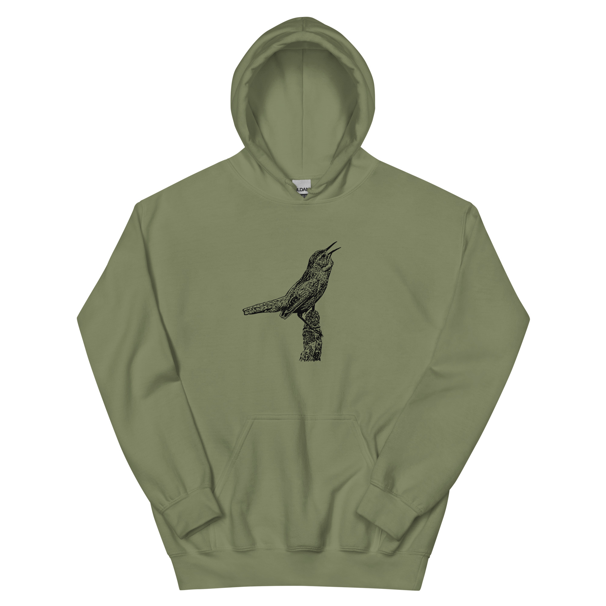 singing marsh wren unisex hoodie