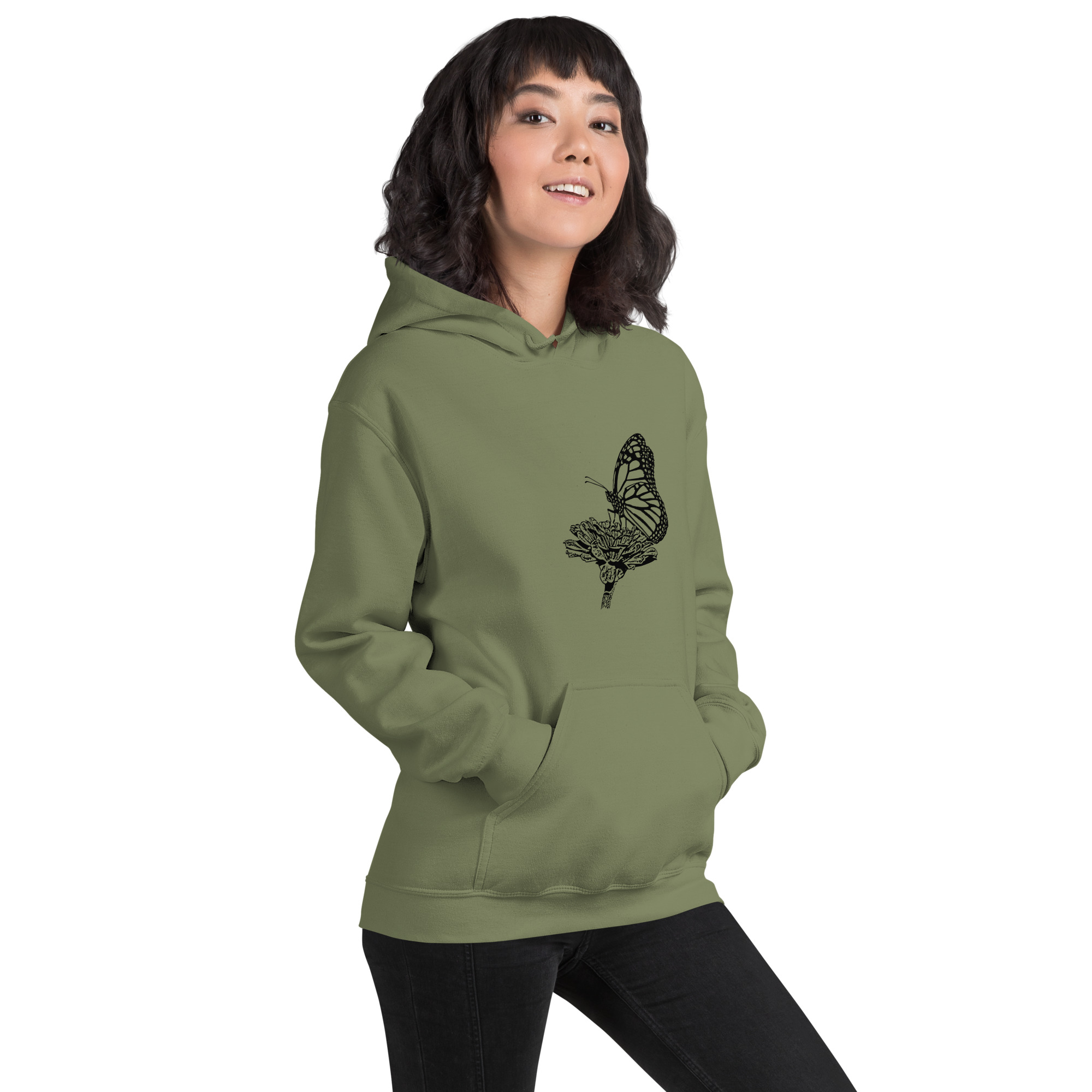 monarch butterfly unisex hoodie