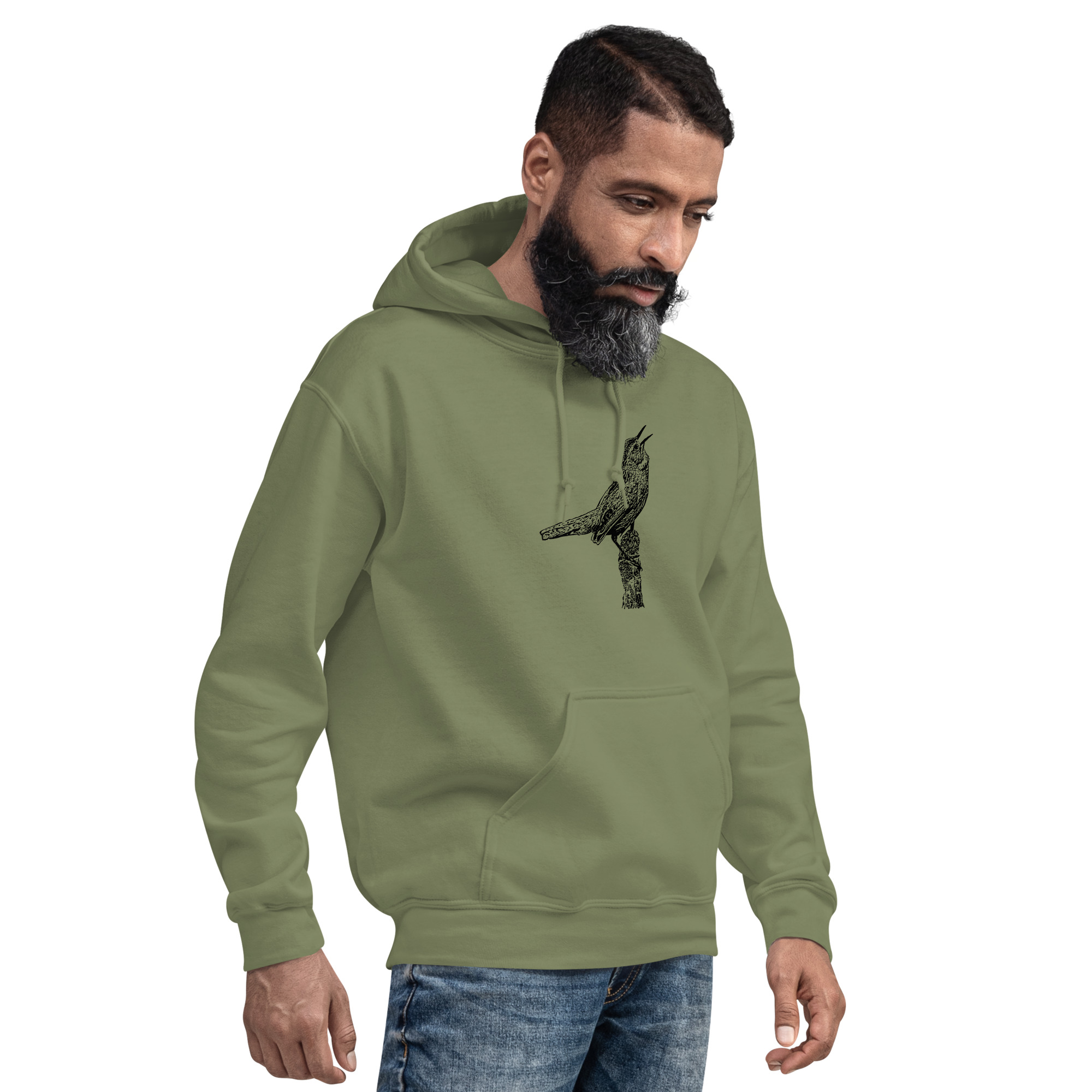 singing marsh wren unisex hoodie