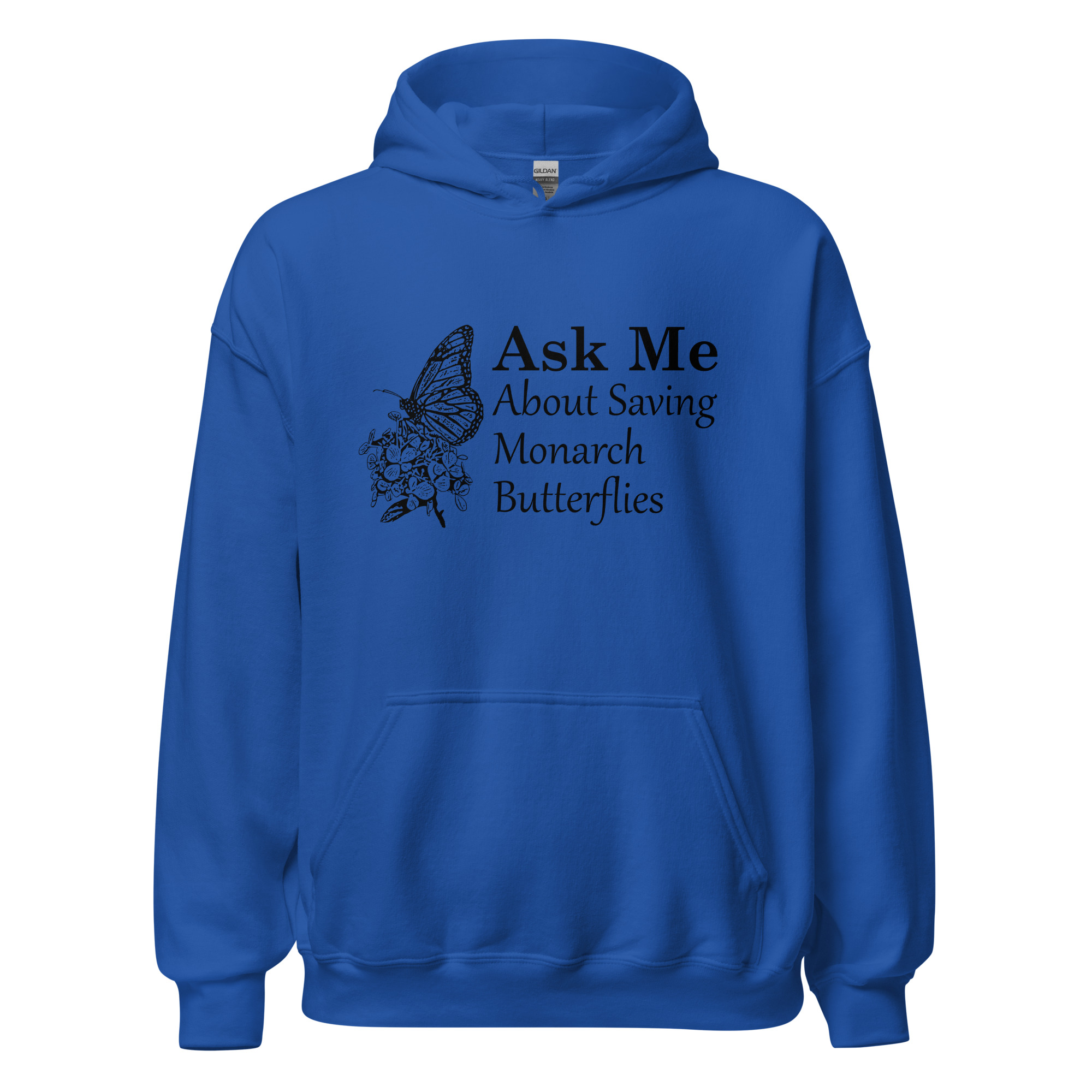 ask me about saving the monarch butterfly unisex hoodie