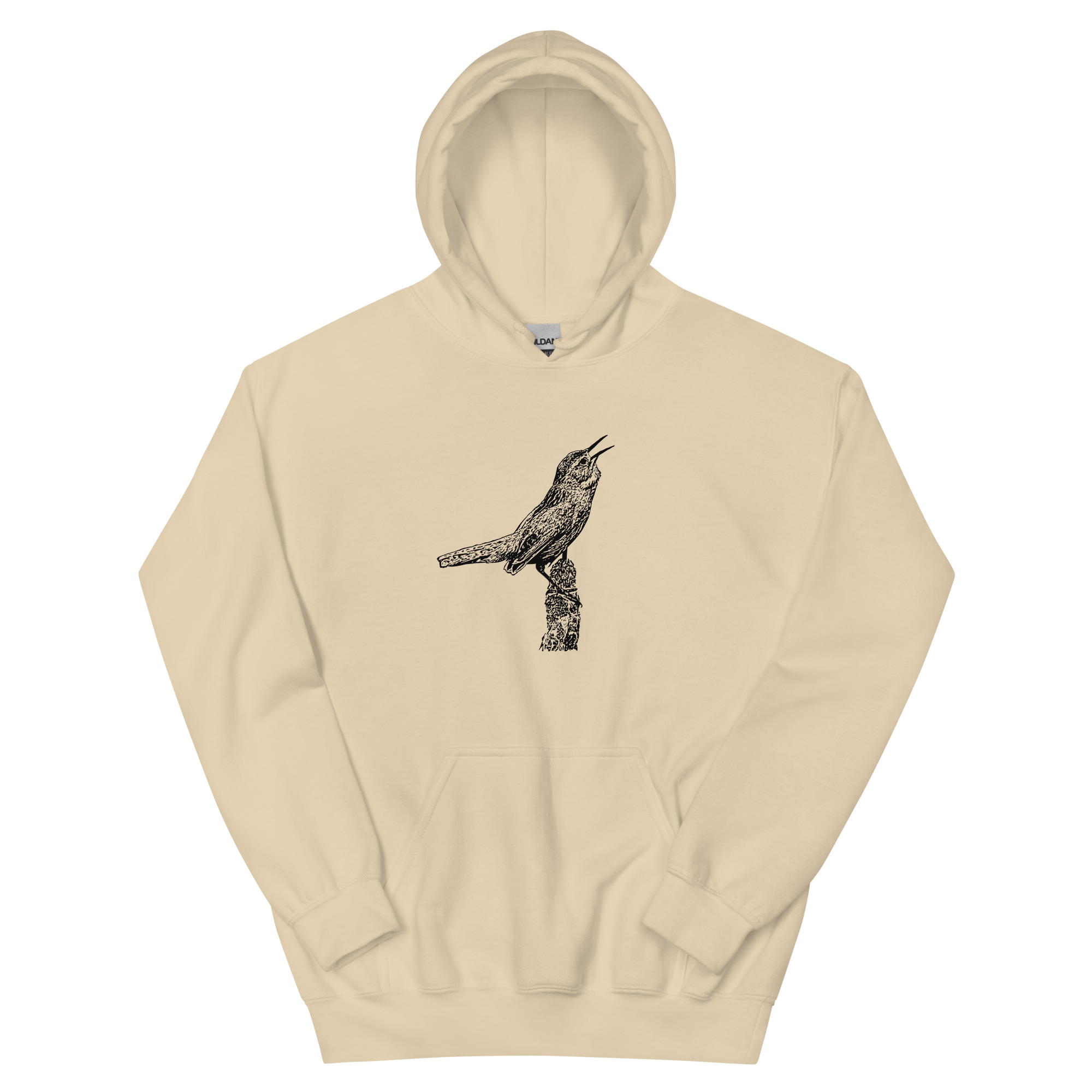 singing marsh wren unisex hoodie