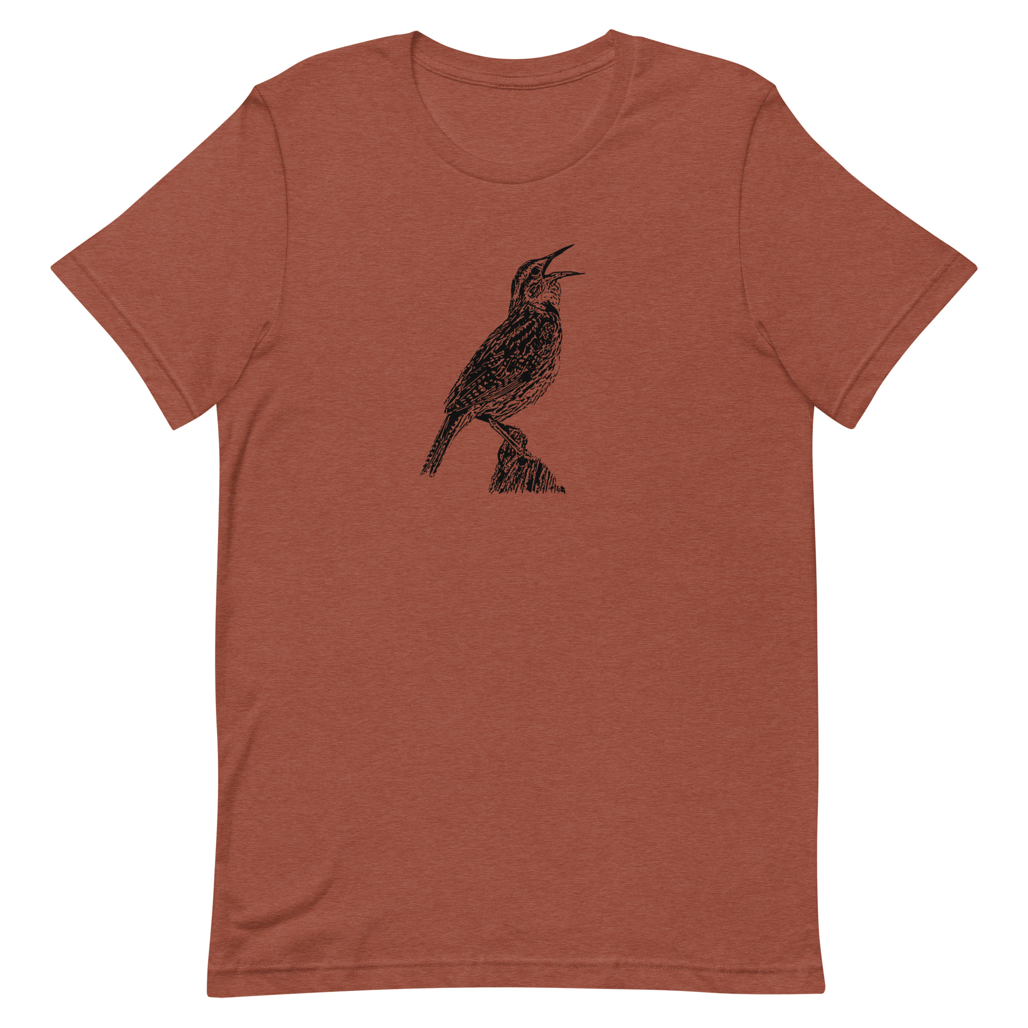 Singing Western Meadowlark Birdwatching Unisex t-shirt - Image 10