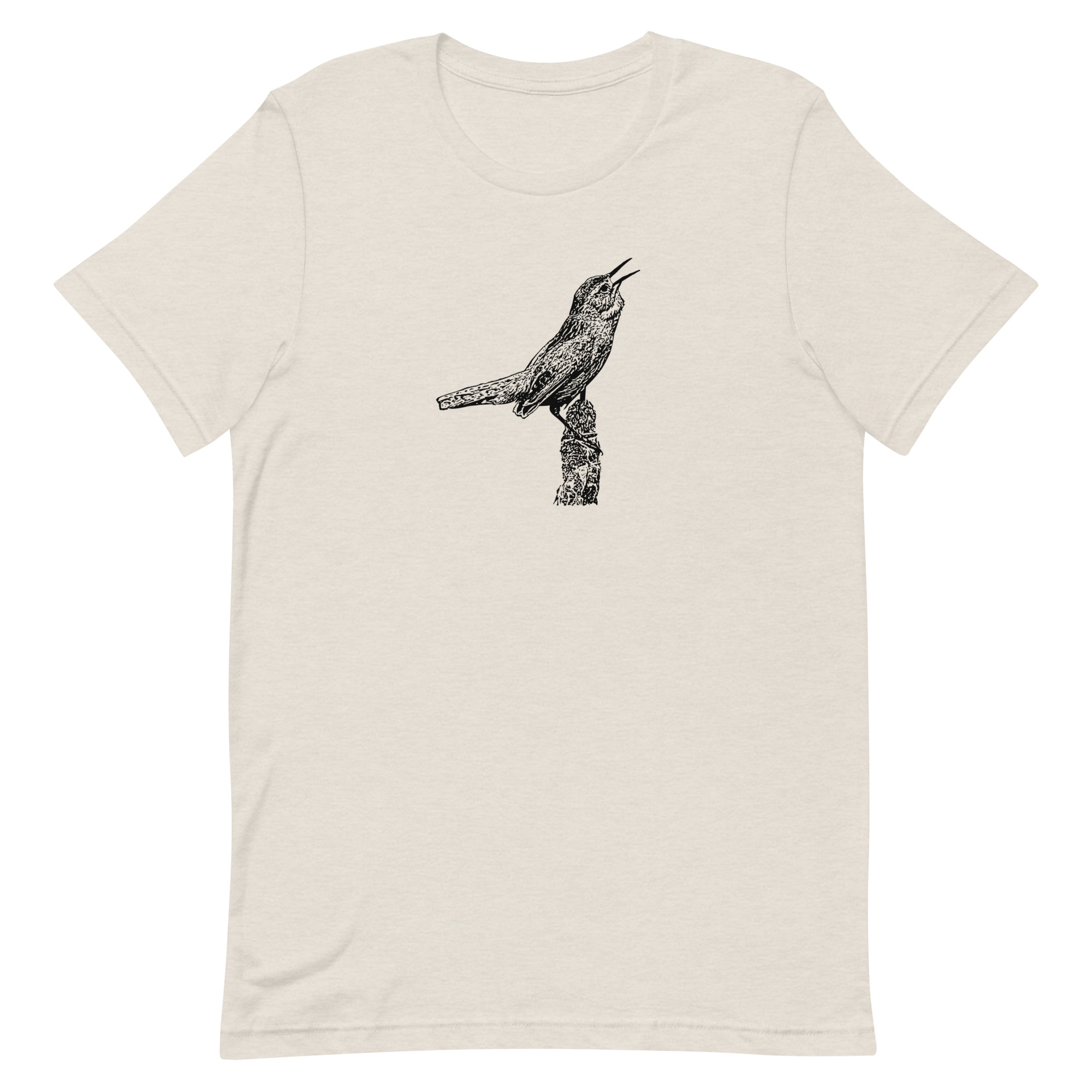 singing marsh wren unisex birding t-shirt