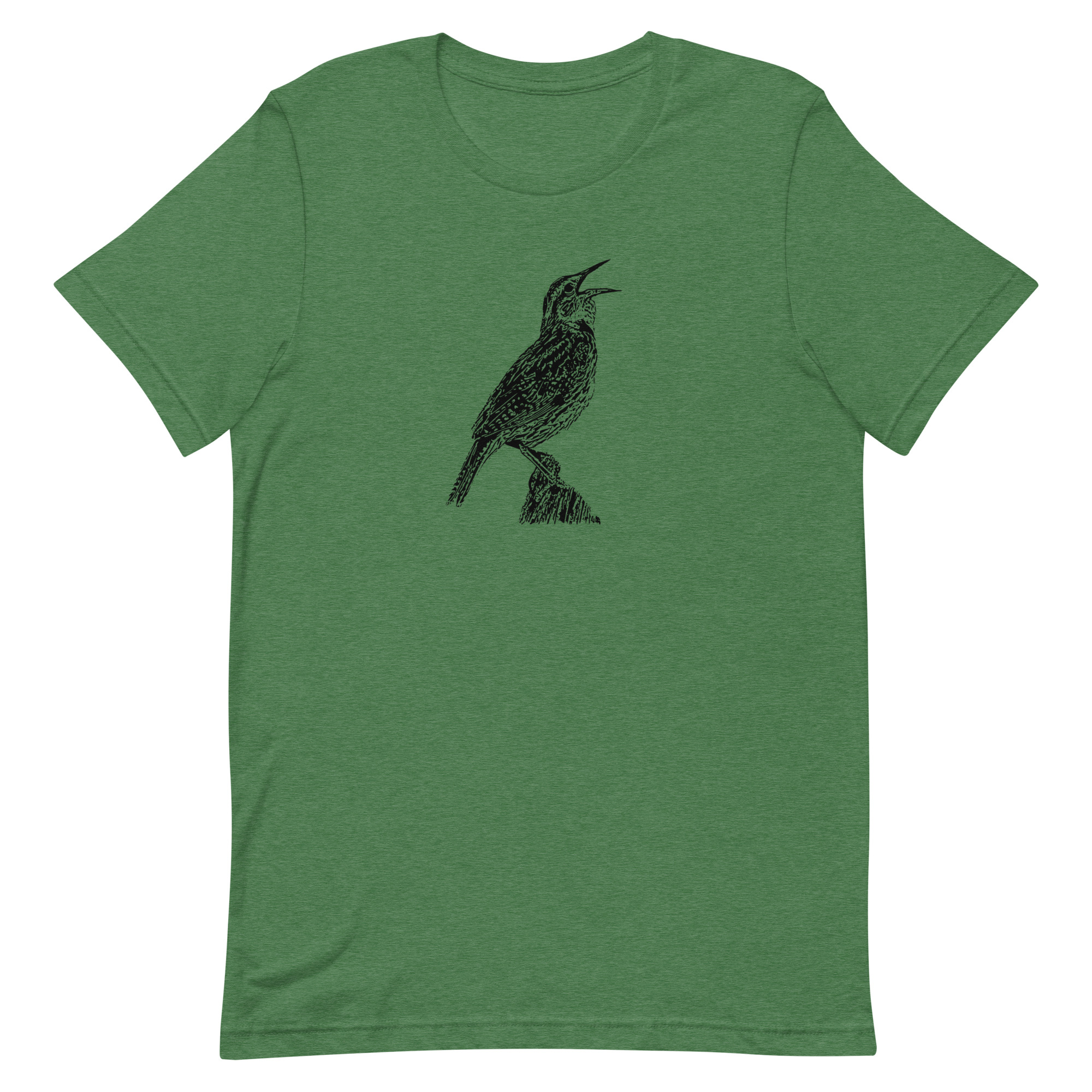 Singing Western Meadowlark Birdwatching Unisex t-shirt - Image 9