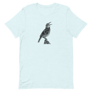 Singing Western Meadowlark Birdwatching Unisex t-shirt