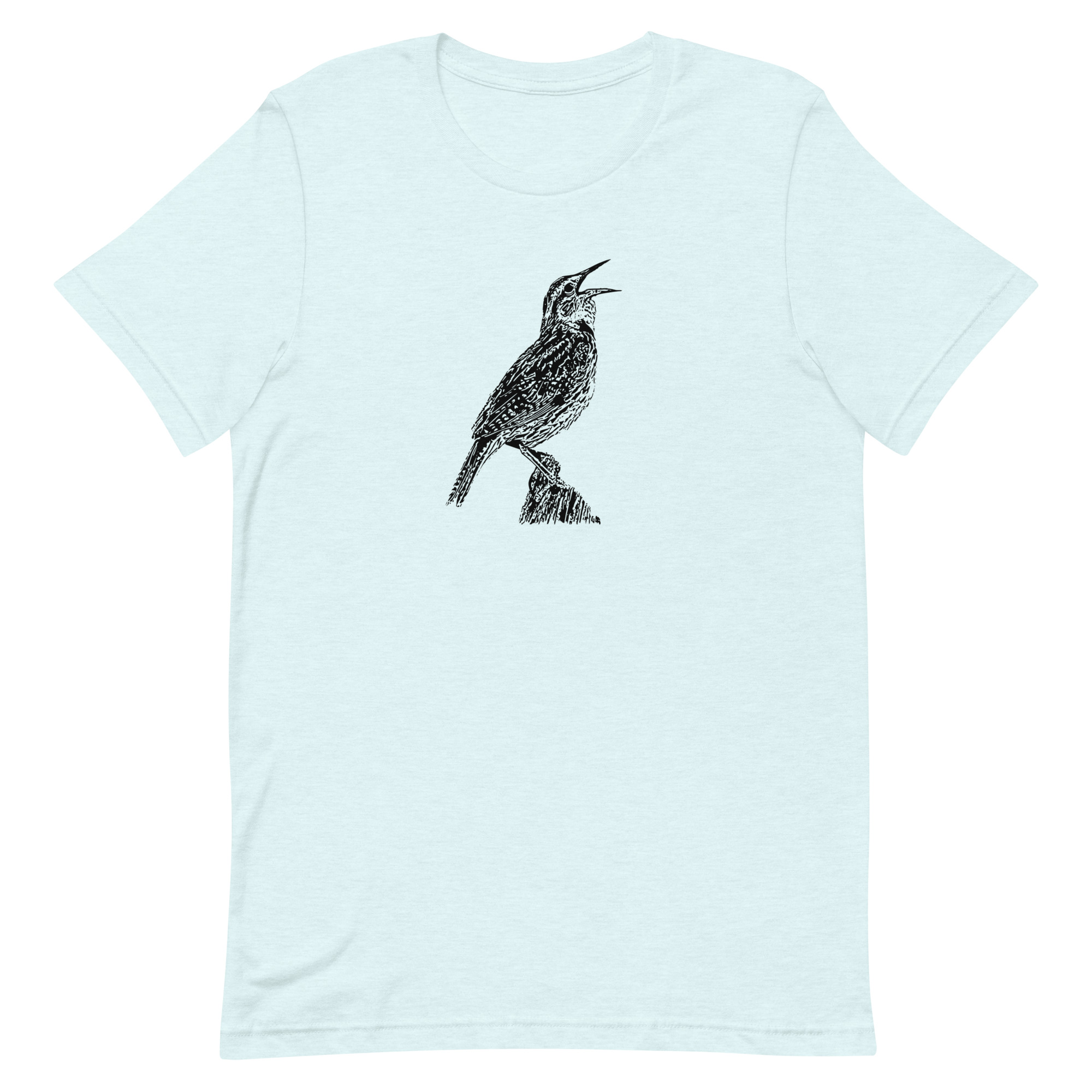 Singing Western Meadowlark Birdwatching Unisex t-shirt