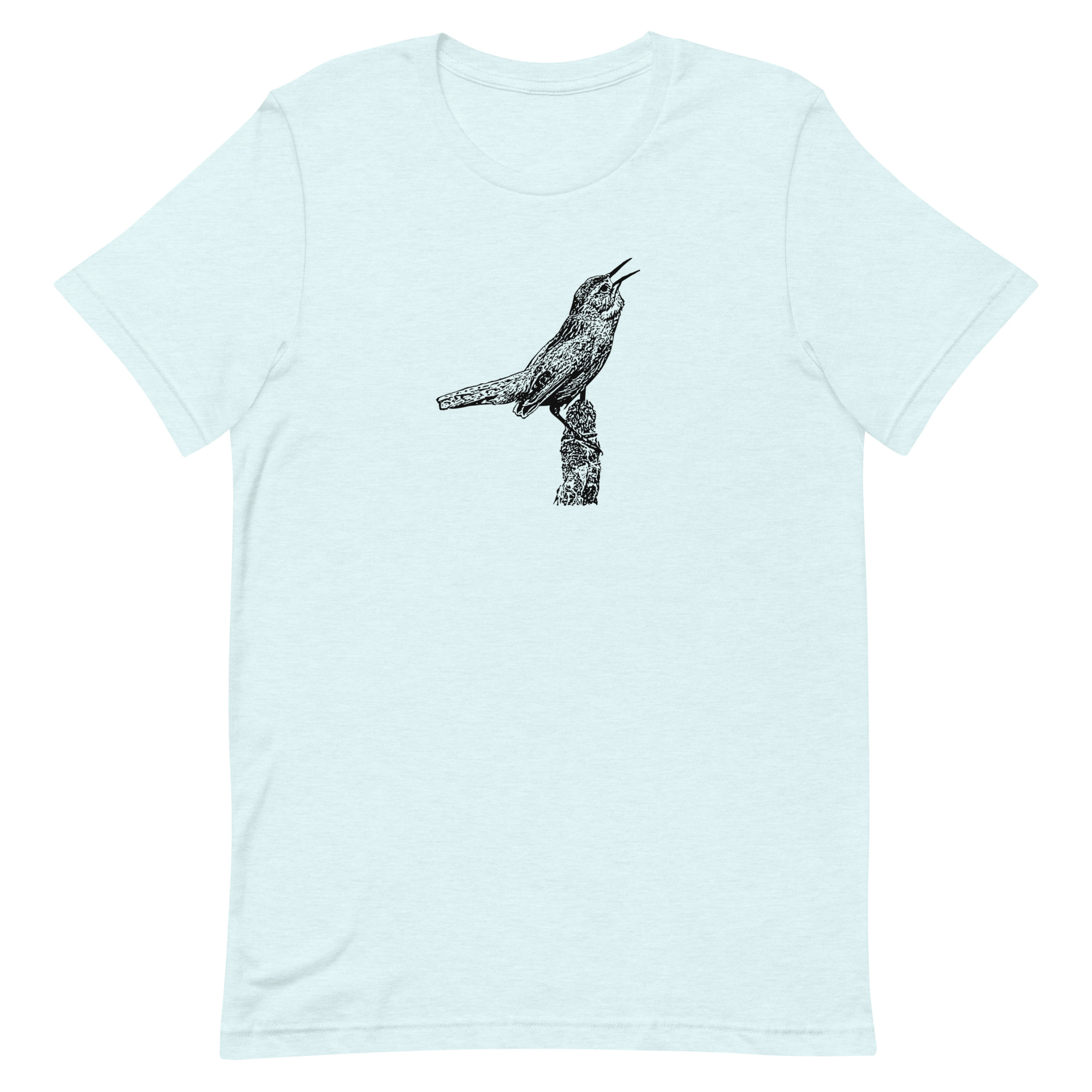 singing marsh wren unisex birding t-shirt