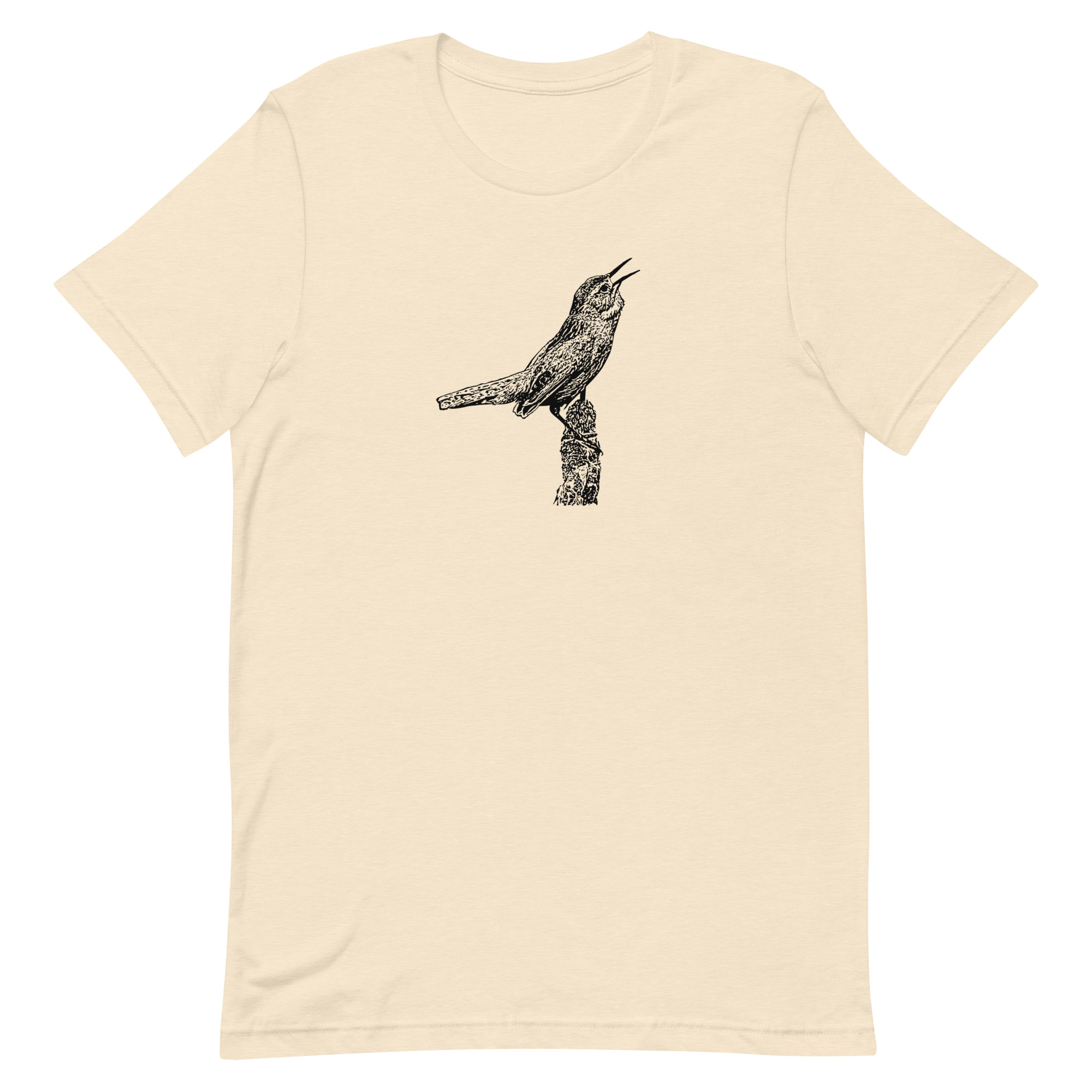 singing marsh wren unisex birding t-shirt