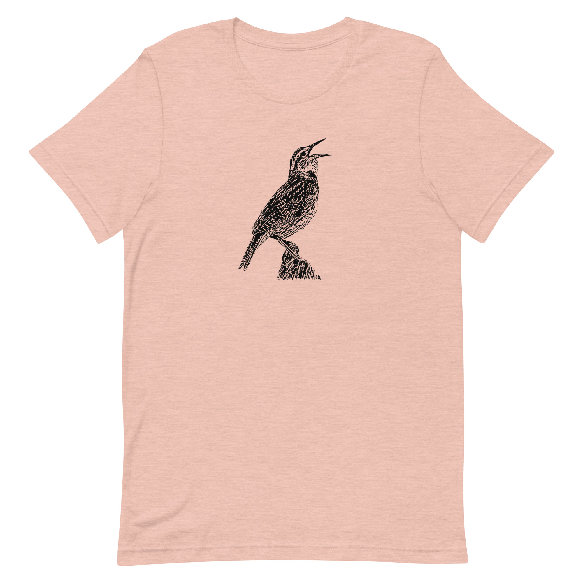 Singing Western Meadowlark Birdwatching Unisex t-shirt - Image 5