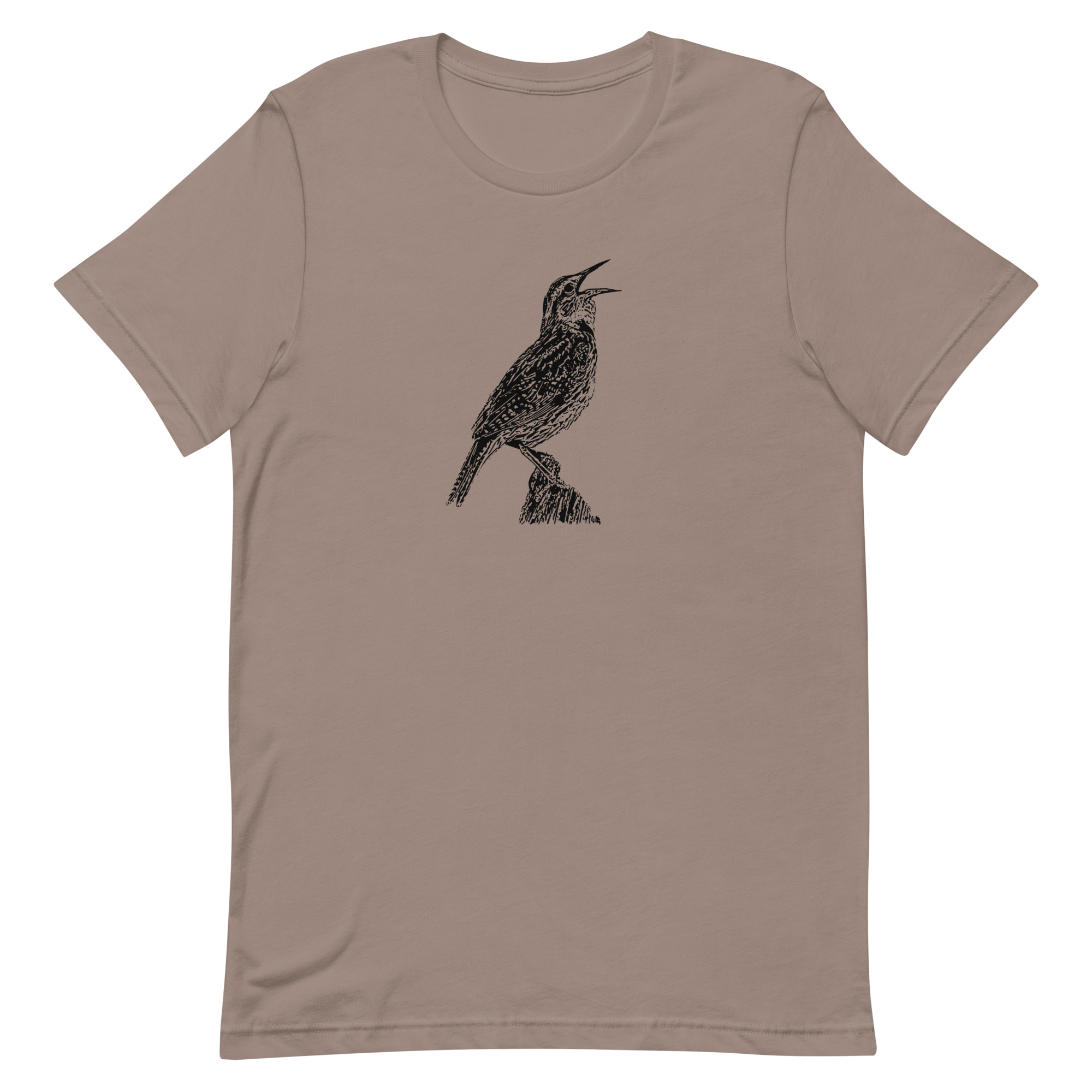 Singing Western Meadowlark Birdwatching Unisex t-shirt - Image 8