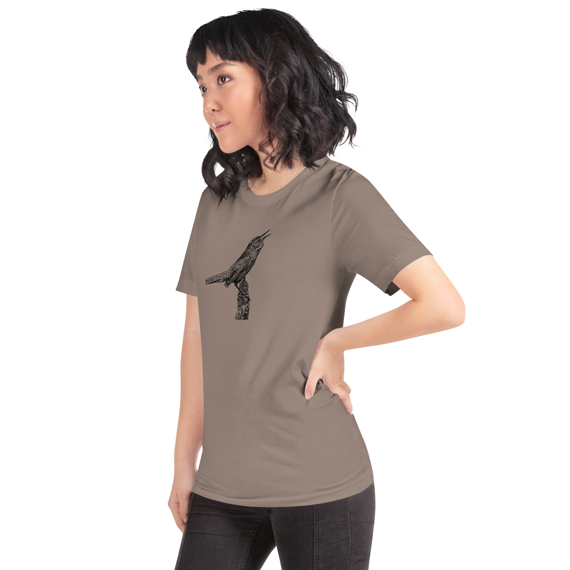 singing marsh wren unisex birding t-shirt