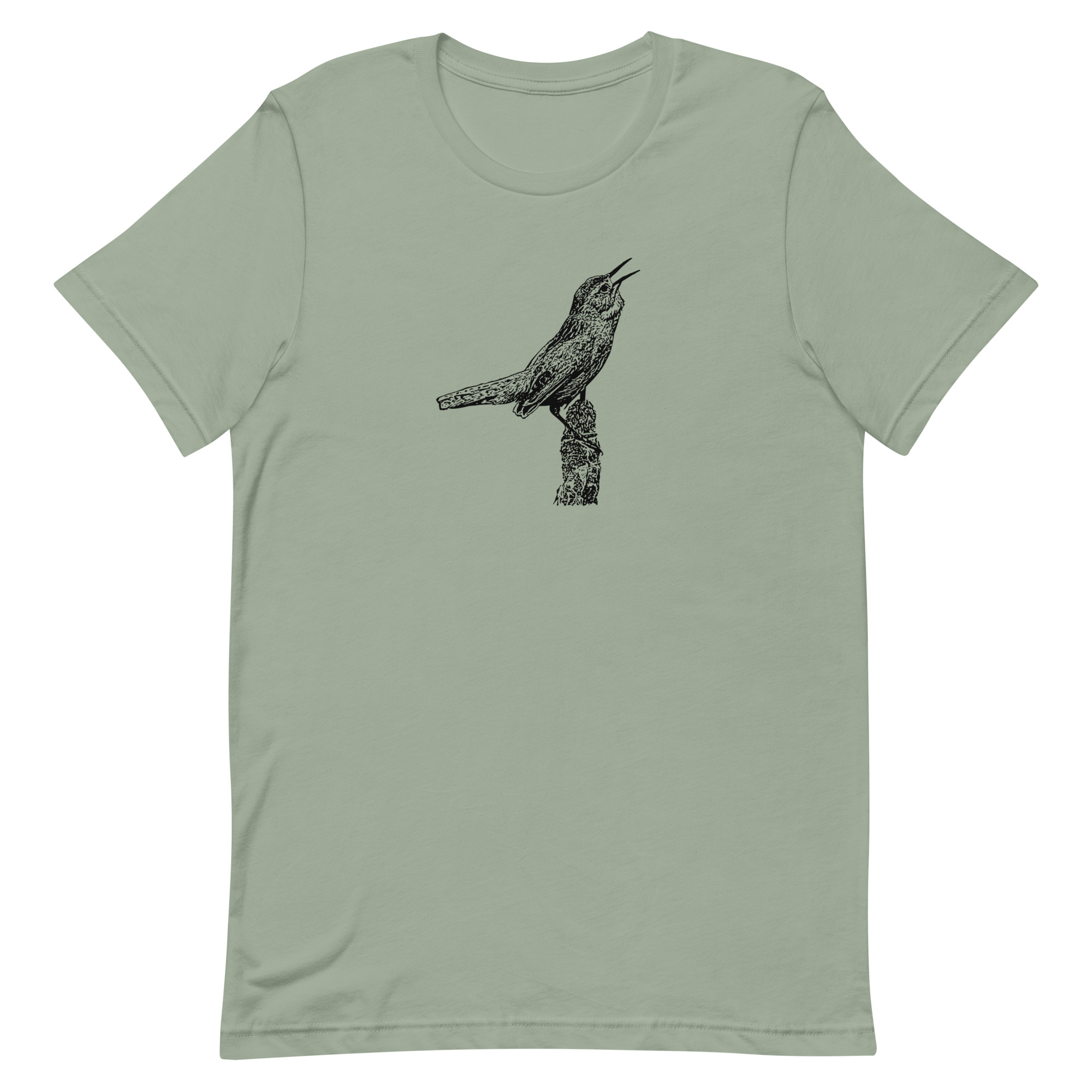 singing marsh wren unisex birding t-shirt