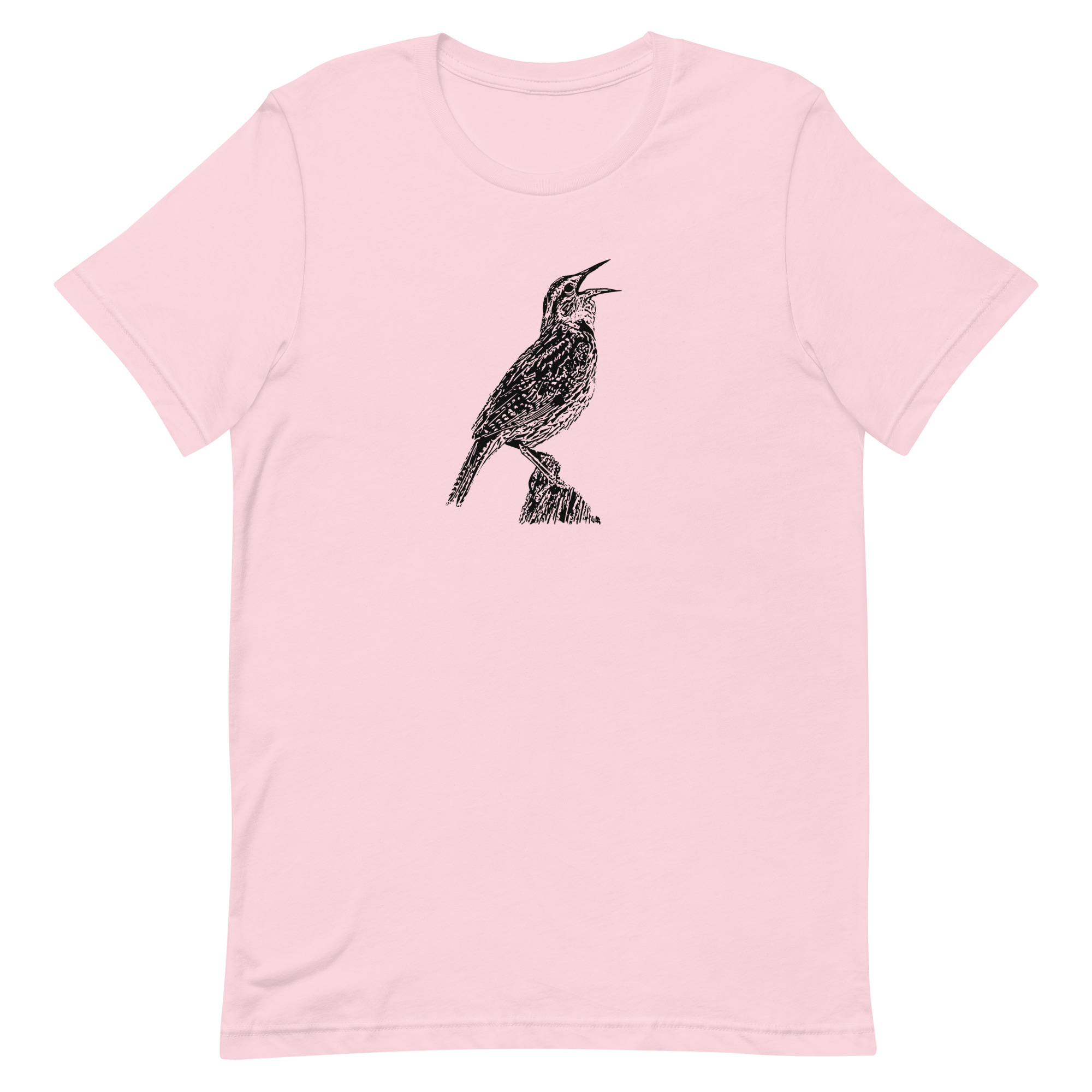 Singing Western Meadowlark Birdwatching Unisex t-shirt - Image 3