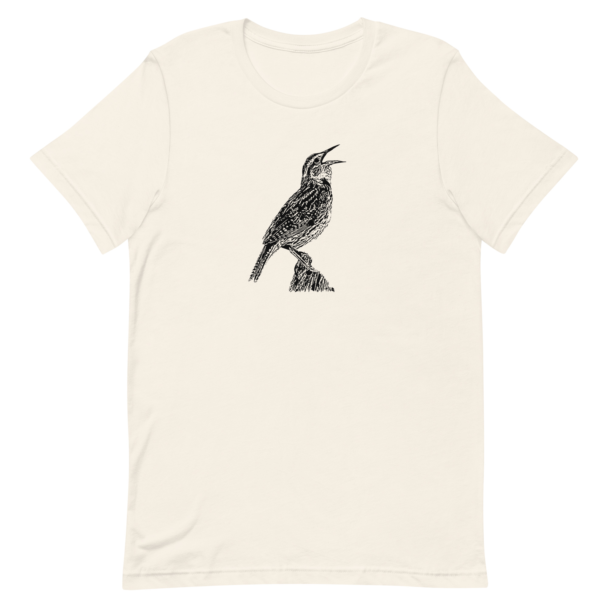 Singing Western Meadowlark Birdwatching Unisex t-shirt - Image 2